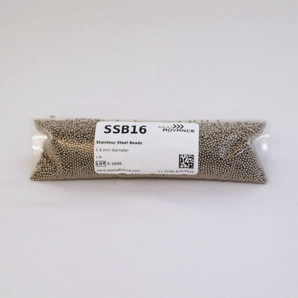 Stainless Steel Beads 1.6 mm, 1 lb. (.45 kg)