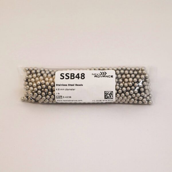 Stainless Steel Beads 4.8 mm, 1 lb. (.45 kg)