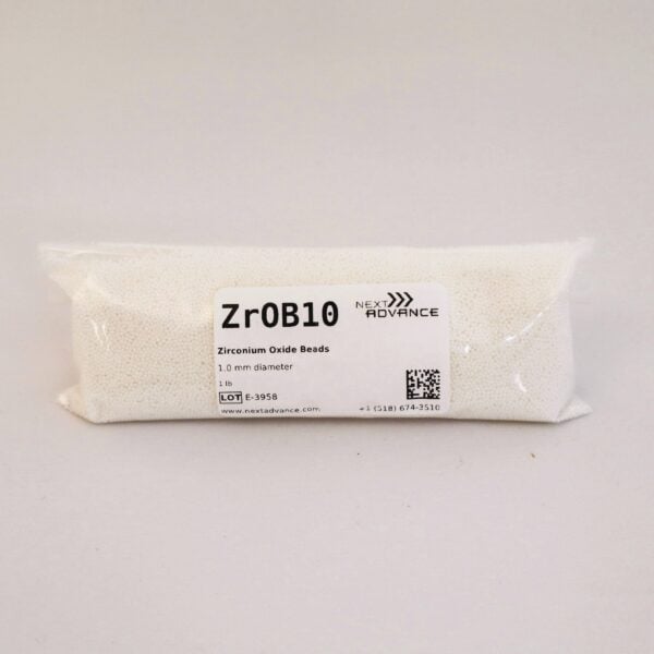 Zirconium Oxide Beads 1.0 mm, 1 lb. (.45 kg)