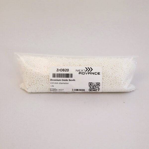 Zirconium Oxide Beads 2.0 mm, 1 lb. (.45 kg)